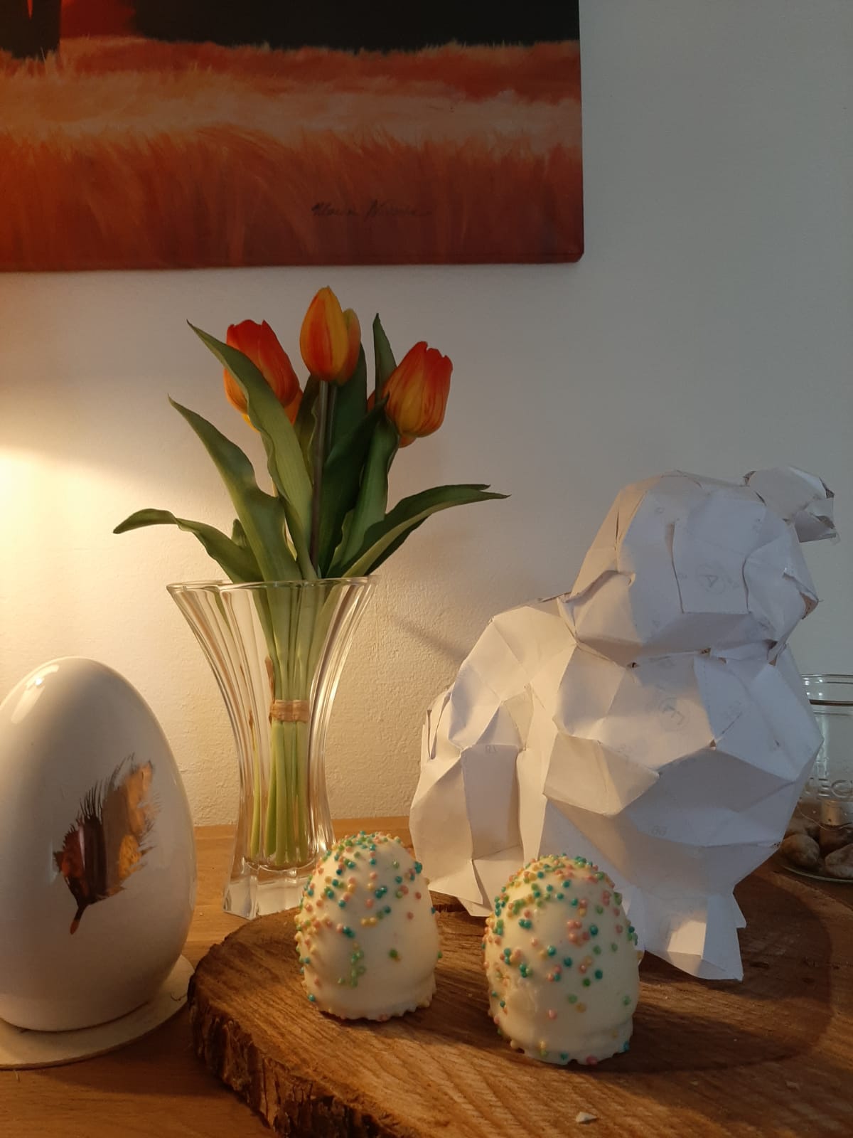 3D-Osterbasteleien der 5a und 5b